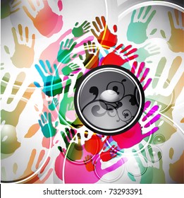 VECTOR Music Event grunge background