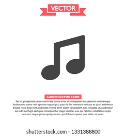 Vector music Icon vector 