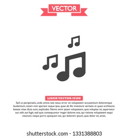 Vector music Icon vector 