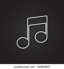 Vector music Icon.

