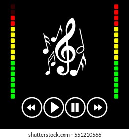 Vector music icon 
