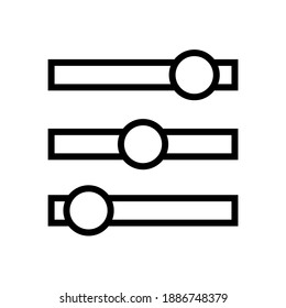 vector music icon, editable stroke