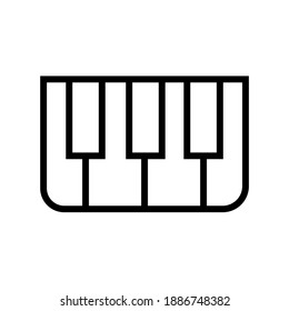 vector music icon, editable stroke