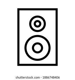vector music icon, editable stroke