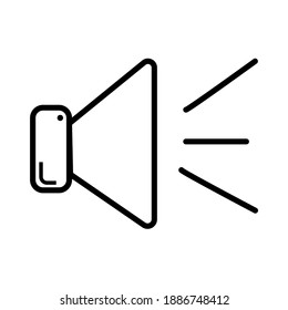 vector music icon, editable stroke