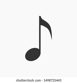 Vector Music Icon Eighth Note Stock Vector (Royalty Free) 1498725443 ...