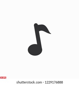 Vector music icon. Vector, Eps 10