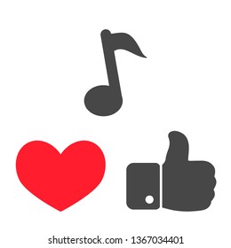 Vector music icon. Vector, Eps 10
