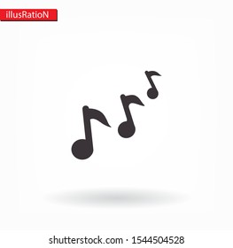 Vector music icon. Vector, Eps 10. Lorem Ipsum Design Flat