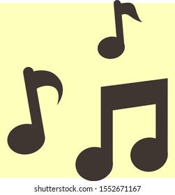 Vector music icon. Vector, Eps 10. Lorem Ipsum Design Flat