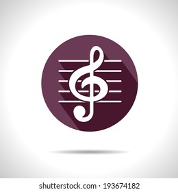 Vector music icon. Eps10