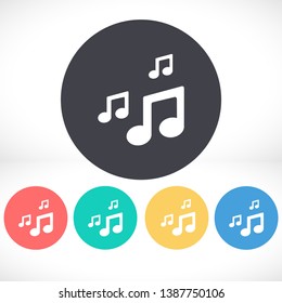 Vector music Icon vector . lorem ipsum Flat Design JPG
