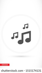 Vector music Icon vector . lorem ipsum Flat Design JPG
