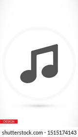 Vector music Icon vector . lorem ipsum Flat Design JPG