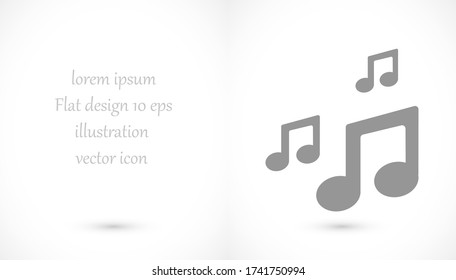 Vector music Icon vector . lorem ipsum Flat Design JPG