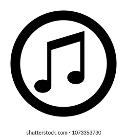 Vector music Icon note 