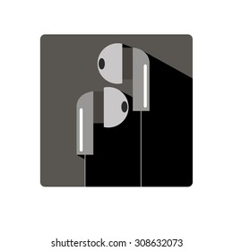 vector music icon stereo listen sound gadget