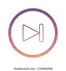 Vector Music Icon Triangulation Art