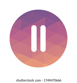 Vector Music Icon Triangulation Art
