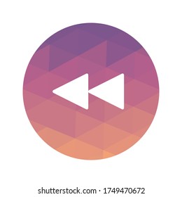 Arte de triangulación de icono de música vectorial