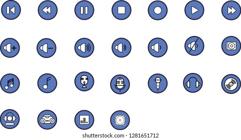 Vector music icons