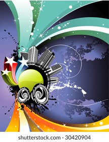 vector music illustration
