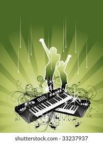 vector music illustration