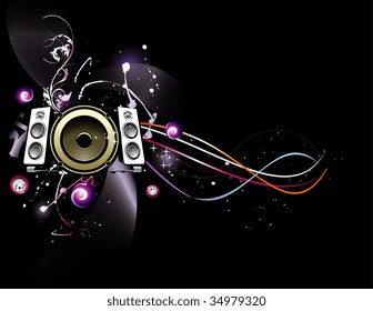 vector music illustration