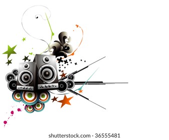 vector music illustration