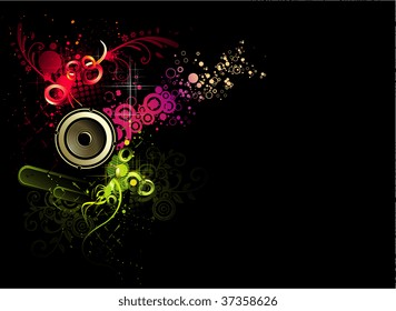 vector music illustration