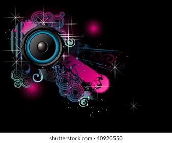 vector music illustration