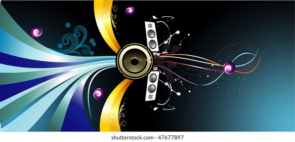 vector music illustration
