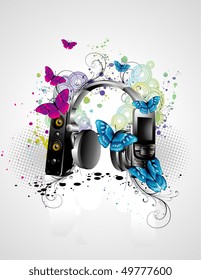 vector music illustration
