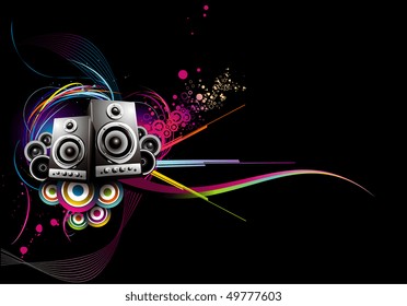 vector music illustration