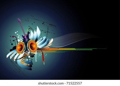 vector music illustration