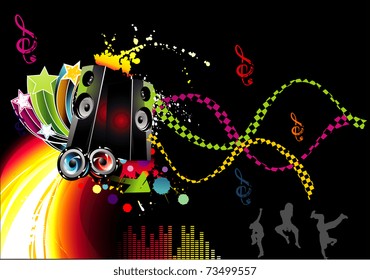 vector music illustration