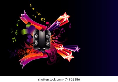 vector music illustration