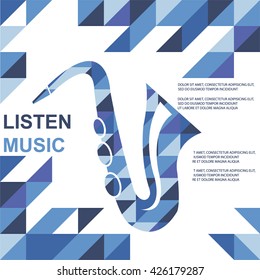 Vector of music instrument symbol or icon