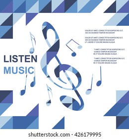 Vector of music instrument symbol or icon