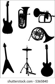 vector music instruments