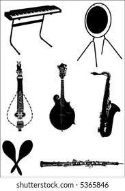 vector music instruments