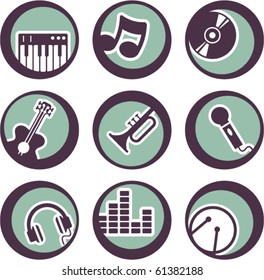 vector music instruments design