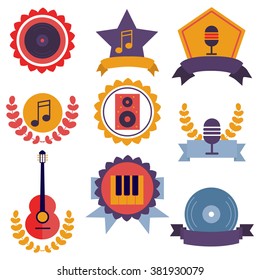  Vector Music logo set