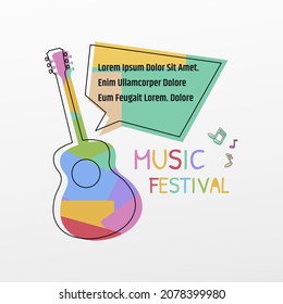 Vector music logo.Used for flyer designs, music posters and music stores