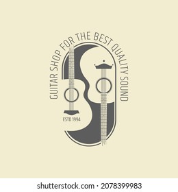 Vector music logo.Used for flyer designs, music posters and music stores