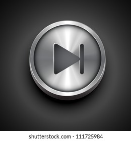 vector music next metallic icon design