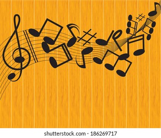 vector music note background