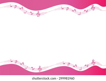 vector music note with background