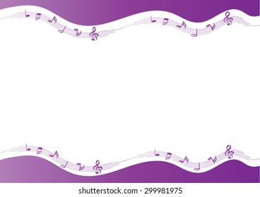 vector music note with background