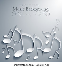  vector music note background design.eps10